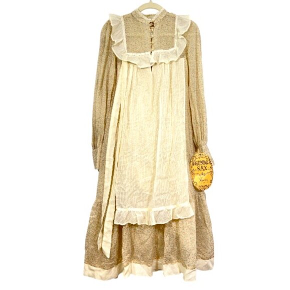 NWT Vintage Gunne Sax Jessica Mcklintock Prairie Maxi Dress Size 7 - Picture 1 of 8